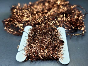 METALLIC CHENILLE - COPPER BROWN -7mm - 5 Yards - Fly Tying Materials - NEW! - Picture 1 of 4