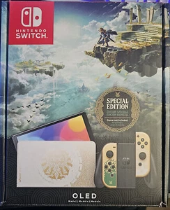 Used Nintendo Switch (OLED Model) The Legend of Zelda TOTK Special Edition - Picture 1 of 6