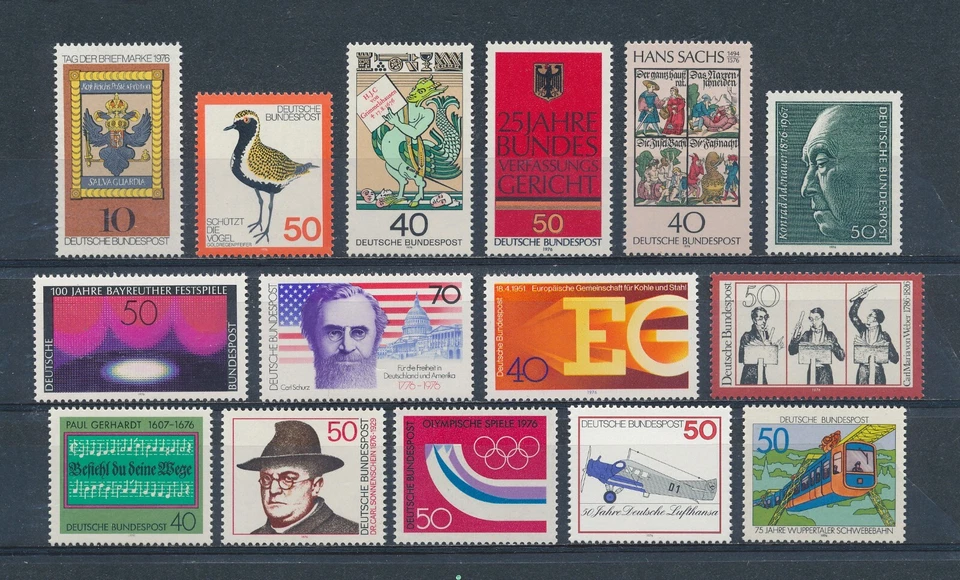 Germany    1205/24 MNH, Single Issues from 1976 - Image 1 of 1
