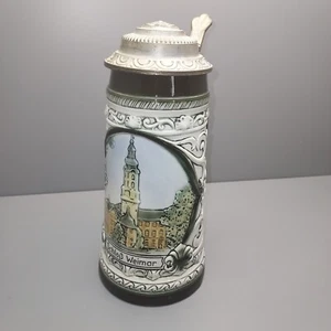 Handmade Schloss Weimar Lidded Beer Stein - Picture 1 of 9