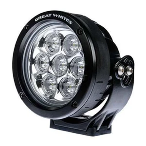 Great Whites 7 Led Round Driving Light 9/32V Waterproof Up To 3mt GWR5073 - Picture 1 of 6