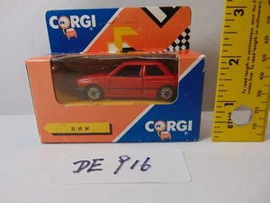 Auto d'epoca Corgi Toys pressofusa NOS IOB 1990 rossa BMW auto 2 porte - Foto 1 di 3