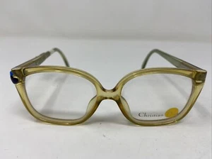 CHRISTIAN DIOR EYEGLASSES FRAME 2410 50 49-14 YELLOW/GREEN FULL RIM WZ07 - Picture 1 of 8