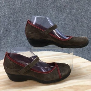 Privo by Clarks Shoes Womens 9.5 M Casual Mary Jane Brown Leather Wedge Casual - Picture 1 of 18