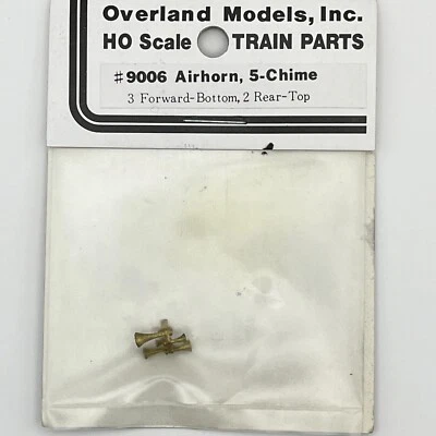 Overland Models 9006 Locomotive Airhorn 5 Chime 3 Forward 2 Rear Top HO Scale - Image 1 of 3