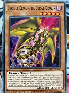 Yugioh Curse Of Dragon,The Cursed Dragon ROTD-EN002 Common NM x3 Play Set - Picture 1 of 1