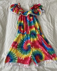 Tie Dye Girl Romper Size 8/9 - Picture 1 of 3