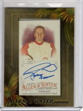 RICKY CRAVEN 2016 Topps Allen & Ginter Mini Framed on-card AUTO / AUTOGRAPH