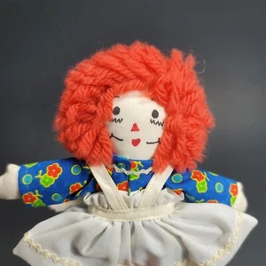 Muñeca miniatura vintage Mini Raggedy Ann juguete de 6 pulgadas - Imagen 1 de 3