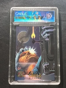 CABLE 1995 FLEER ULTRA X-MEN #21 PGX gema como nuevo 10 calificado etiqueta holo personalizada - Imagen 1 de 7