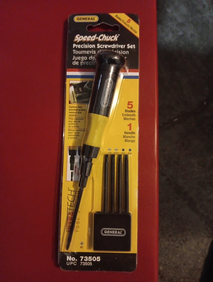 GENERAL Tools 73505 - Speed-Chuck 6 Piece Precision Screwdriver Set - New Sealed - Image 1 of 1