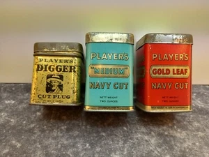 3 small 2oz players tobacco tins second world war era great Britain &Ireland - Picture 1 of 8