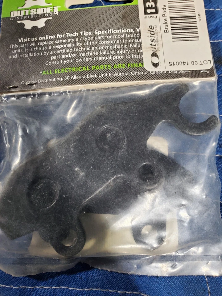 Outside Distributing - 13-0402 - Brake Pads, Rear - Type 4B - Image 1 of 2