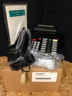 NORTEL AASTRA M5316 NT4X42CA REFURBISHED BLACK CENTREX TELEPHONE - Image 1 of 2