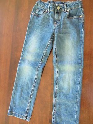 Sonoma Girls Skinny Blue Denim Embellished Adjustable Waist Jeans Size 6 EUC - Image 1 of 2