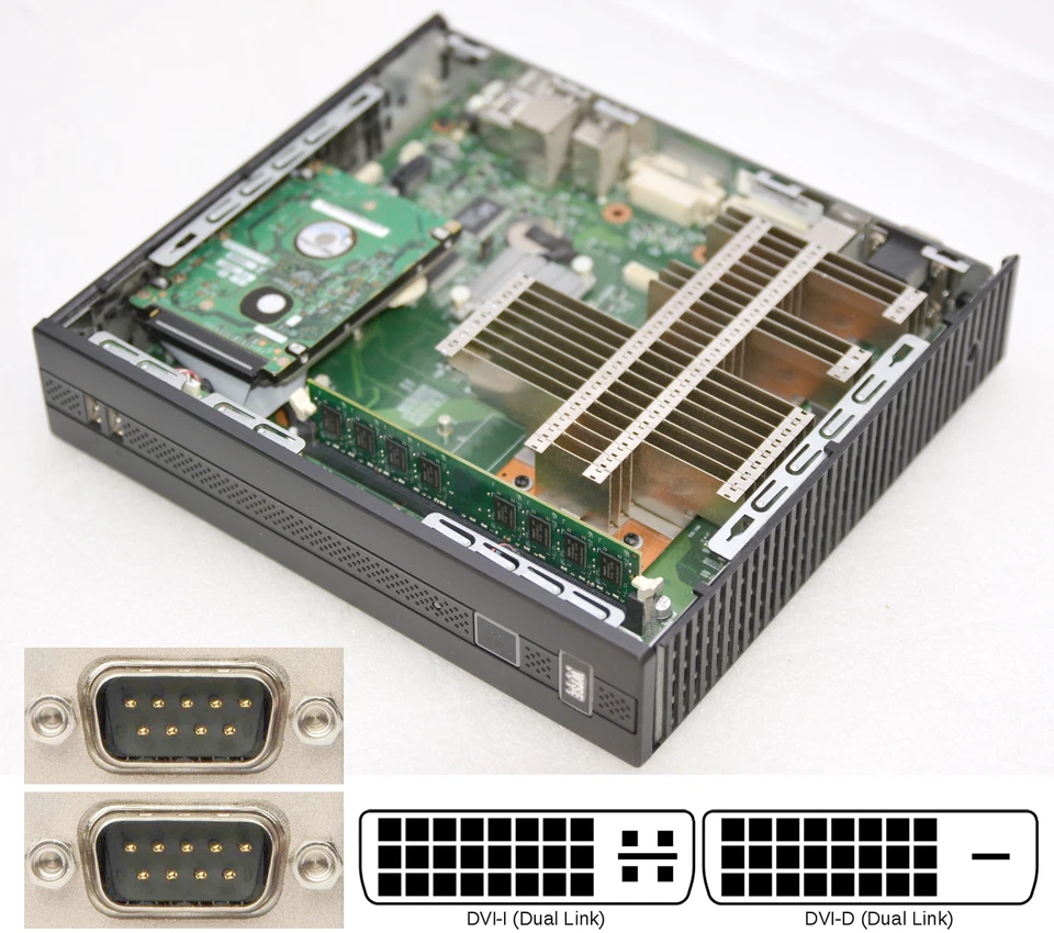 Mini-PC Wyse R90L7 40GB IDE 2GB DDR 6x USB 2x DVI 2x RS-232 Sound 849230-02L - Image 1 of 1
