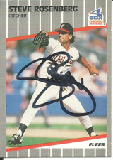 Steve Rosenberg Chicago White Sox  Personally Autographed Card