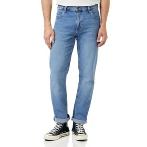 Vaqueros de mezclilla elásticos Wrangler auténticos de ajuste regular azul excelente - Imagen 1 de 4