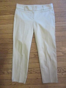 *NWT* ANN TAYLOR KHAKI SLIM LEG ANKLE LENGTH PANTS~8 - Picture 1 of 5