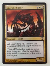 MTG Necrotic Sliver Foil Premium Deck Series Slivers NM Card