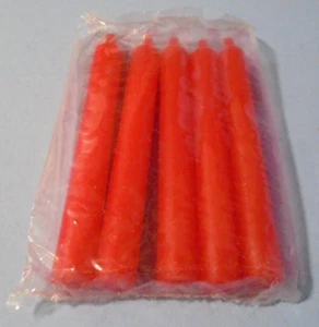 Lot Of 5 Six" Red Taper Candles - (Wicca Magick Ritual Spell Altar inch) - Picture 1 of 3