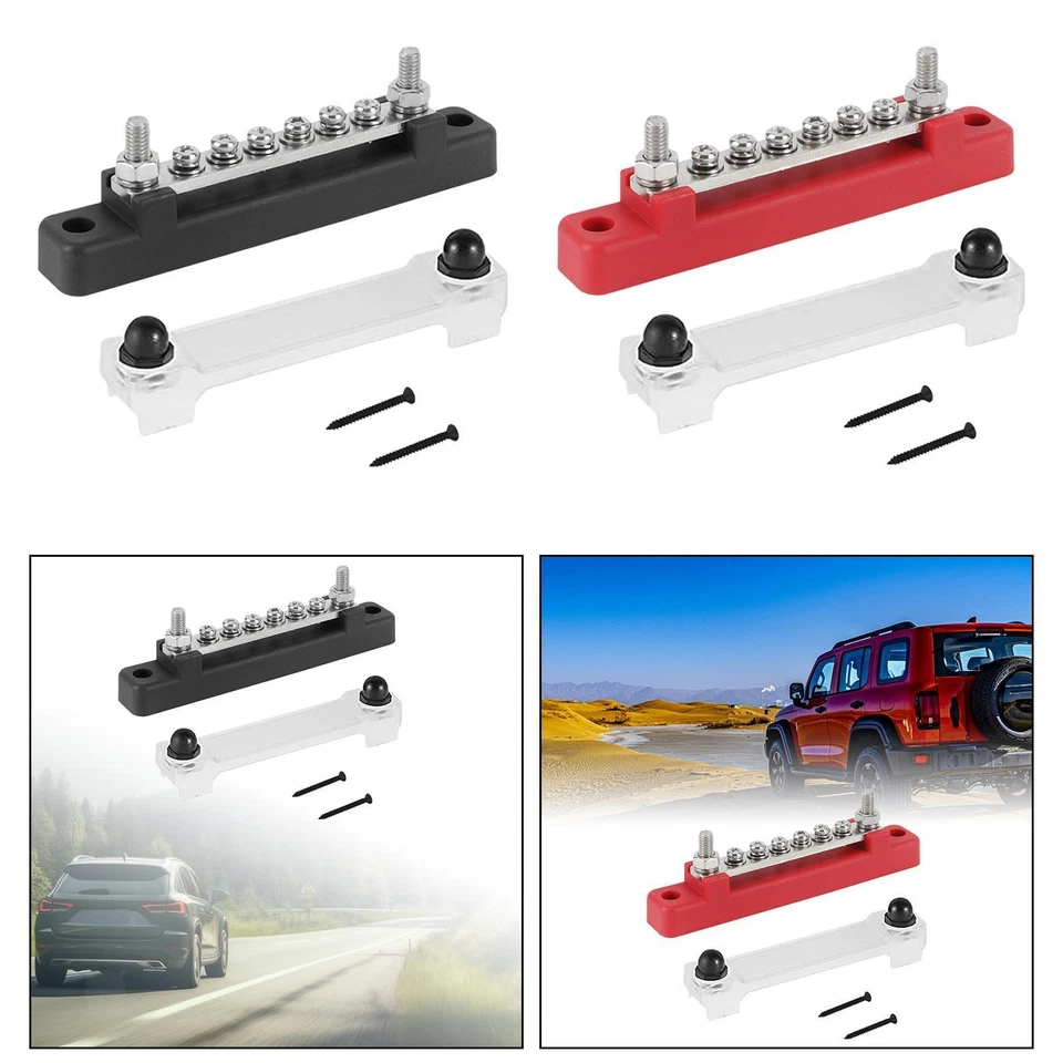 6-way Busbar Electrical Terminal Block for Motorcycles Vehicle Truck - Image 1 of 1