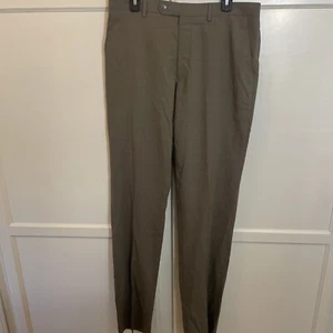 Vince Camuto Mens Slim Fit Suit Separate Dress Pants Trousers 34x40 Olive - Picture 1 of 13