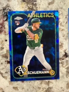 2024 TOPPS CHROME UPDATE SAPPHIRE ROOKIE CARD OAKLAND ATHLETICS MAX SCHUEMANN - Picture 1 of 1