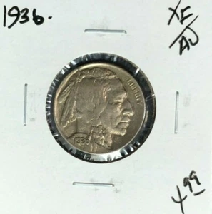 Níquel Buffalo 1936 ~ XF/AU ~ Bonita moneda~  - Imagen 1 de 2