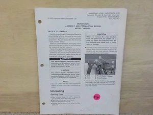KAWASAKI 2003 VN2000-A1 ASSEMBLY & PREP MANUAL (K261) - Bild 1 von 1