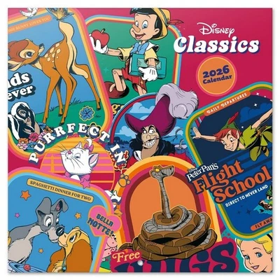 Calendrier mural Erik, Disney Classic Films 30x30cm (2026) - Photo 1/4