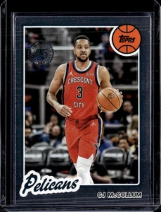 2025-26 Topps #80BK-40 CJ McCollum 45th 1980-81 Silver Foil Pelicans NM-MINT - Picture 1 of 2