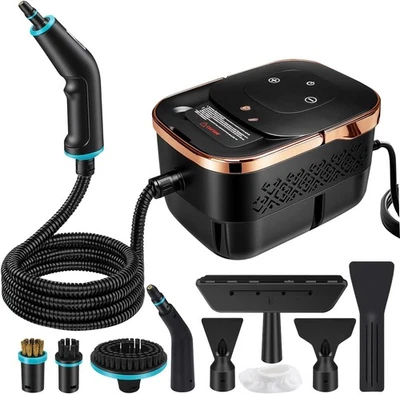 Pulitore a Vapore Portatile 2500W per Casa,Pulizia Vaporiera Portatile Oro Rosa  - Immagine 1 di 4