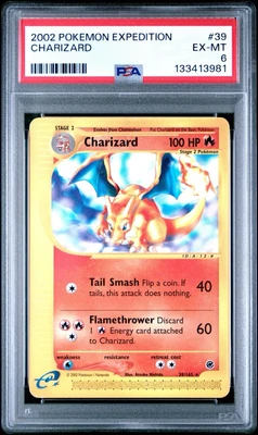 Pokemon 2002 Expedition Set Charizard #39/165 PSA 6 - Image 1 of 2