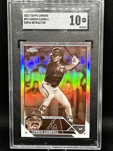2023 Topps Chrome - Corbin Carroll #95 Sepia Refractor (RC) - Picture 1 of 2