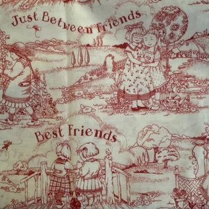 Mary Engelbreit 2003 QT by Cranston Best Friends Cotton Fabric by the HALF YARD - Picture 1 of 6
