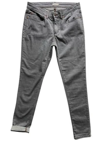 Eileen Fisher Slim Stretch Jeans Gr. 10 grau Bio nachhaltig leise Luxus - Bild 1 von 8