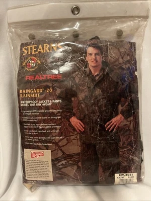 XL STEARNS Rain guard  20 RAINSUIT 8055 REALTREE Jacket & Pants Hunting Camping - Image 1 of 4