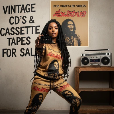 •BOB MARLEY & THE WAILERS - EXODUS• ~1977 OG CANADIAN PRESSING~ (CASSETTE TAPE) - Image 1 of 4