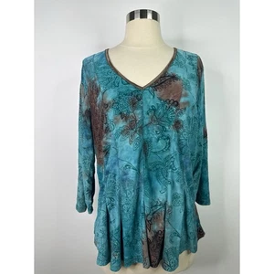 Top para mujer Roz & Ali manga 3/4 hadas bohemias en contraste XL - Imagen 1 de 11