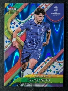 2024-25 Topps Finest PEDRO NETO 10/150 Blue Raywave Refractor Chelsea #39 - Picture 1 of 3