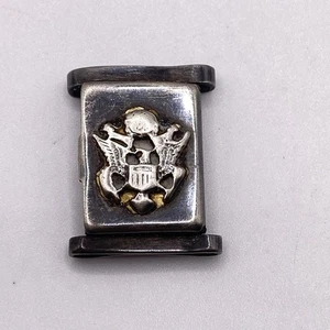 Vintage WW2 Sterling Silber Herz Medaillon Militär mit Foto - Bild 1 von 5