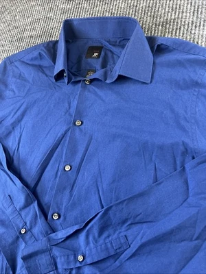 J. Ferrar Button Up Dress Shirt Slim Fit Large Blue 16-16.5 (34/35) - Image 1 of 4