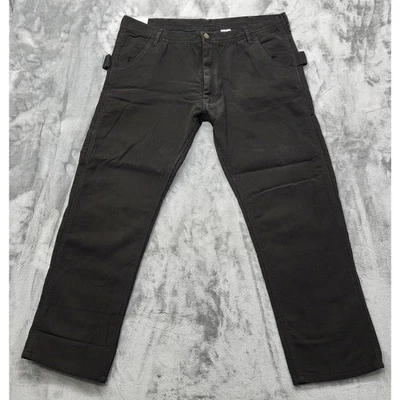 NUEVO Pantalones Polar King by Key para Hombres 40X32 Negro Forrado de Vellón Escudo Flex Relajado Foto 1 de 4