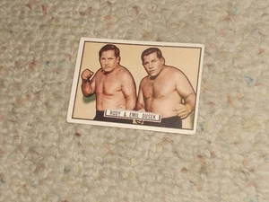 1951 Topps Ringside Boxing Card #9 - Rudy and Emil Dusek!!! - Bild 1 von 2