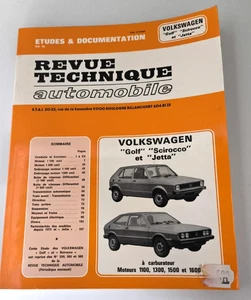 RTA Fachzeitschrift Auto Volkswagen Golf Scirocco Jetta Vergaser - Bild 1 von 3