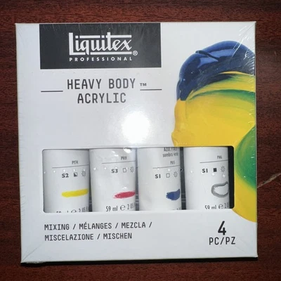 Профессиональный набор для смешивания акрила для тяжелого тела Liquitex 4 шт. - Изображение 1 из 3