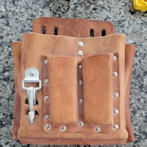 Vintage Klein Tools 5165 10 Pouch Leather - Picture 1 of 8
