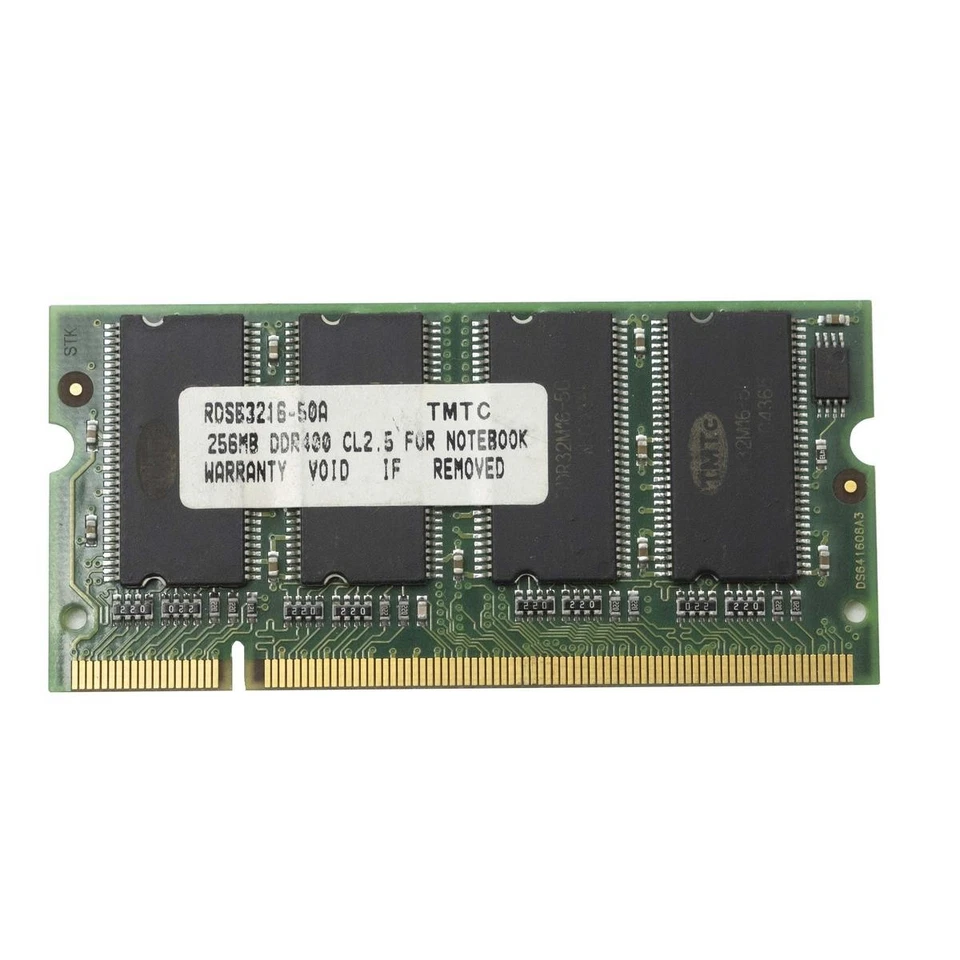 TMTC 256mb 400mhz DDR Ddr1 Sodimm Banc Module RAM Ordinateur Portable Pc-3200s_ - Photo 1/1