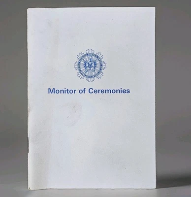 1975 年 Monitor of Ceremonies DeMolay 第四版仪式平装书 — 第 1/4 张图片